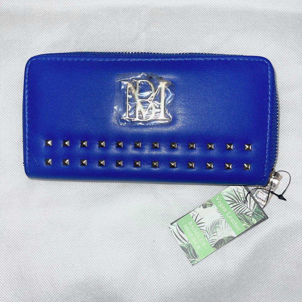 Badgley Mischka Blue Wallet